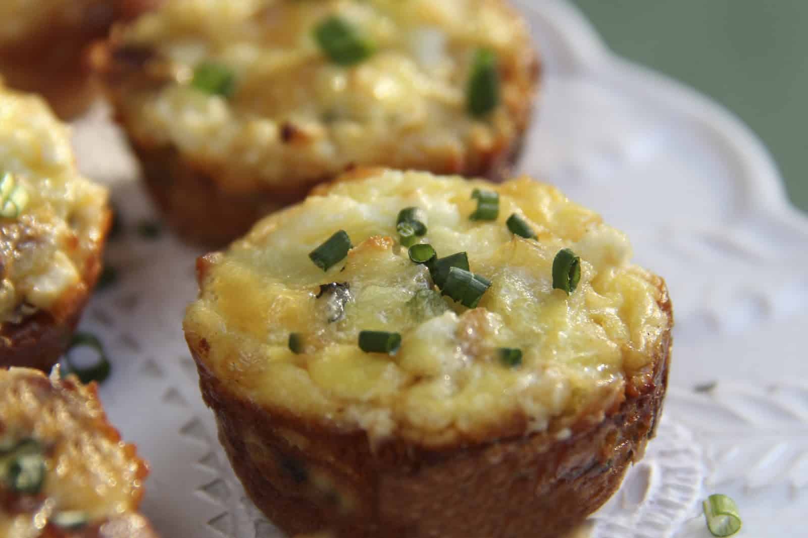 Vegetable Mini Quiche with Bread Crumb Crust2